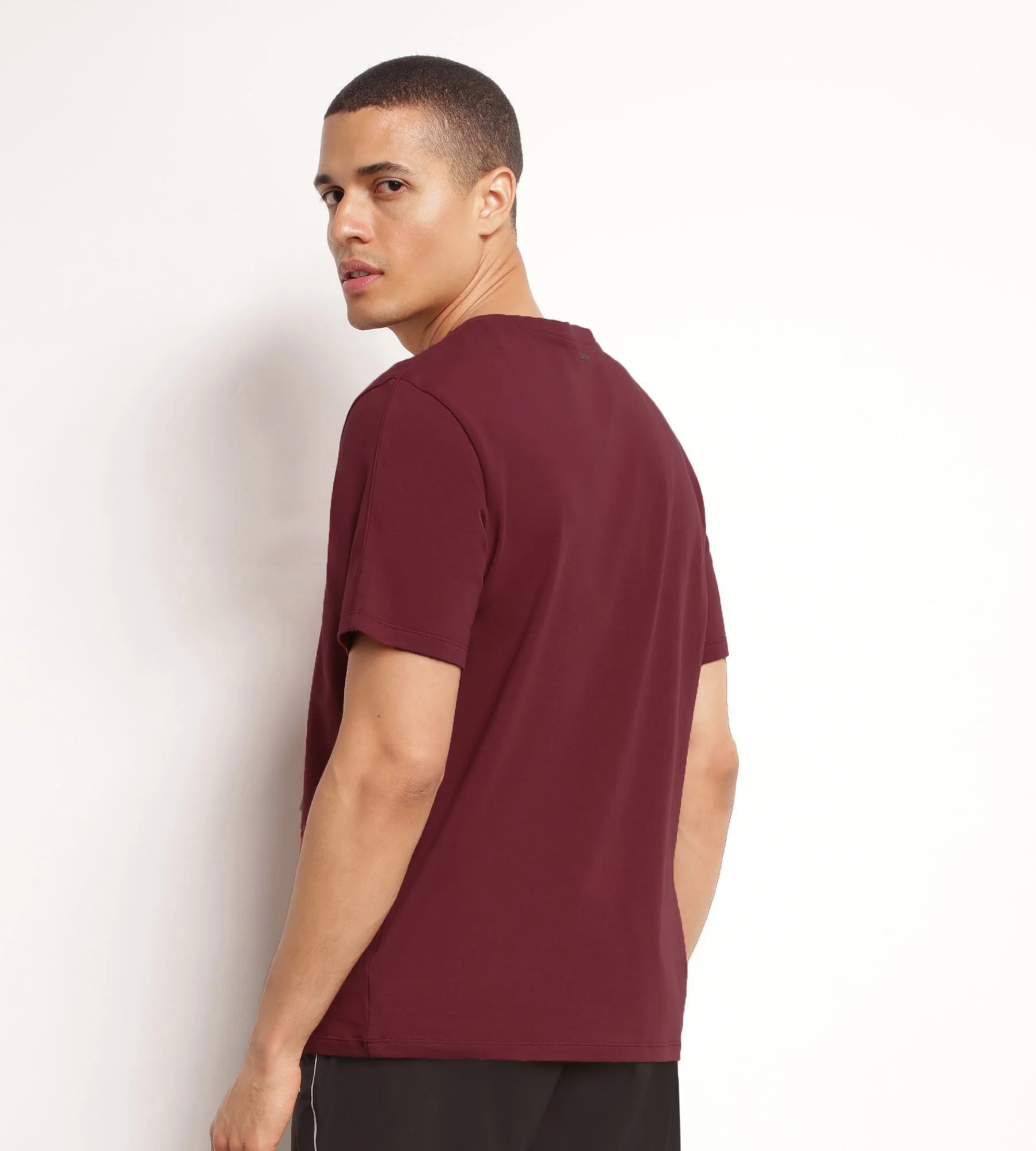 T-shirt de sport homme thermorégulateur en jersey Bordeaux Dim Move - Image 2