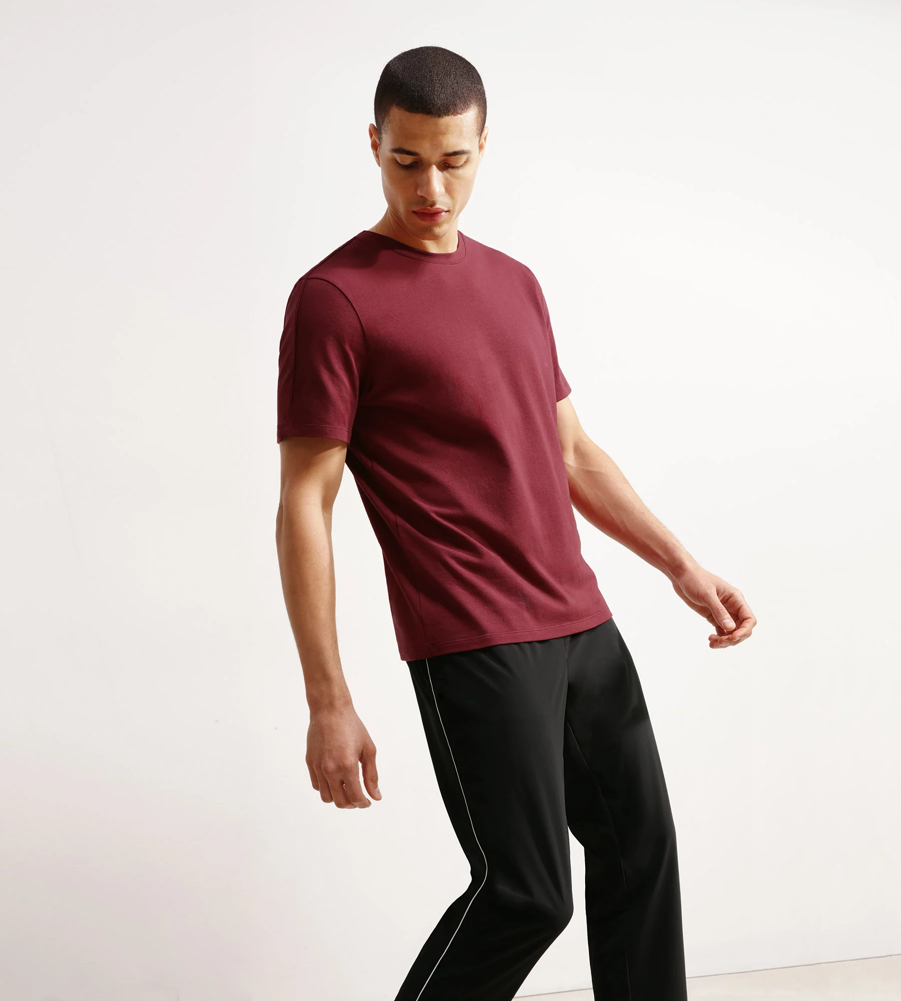 T-shirt de sport homme thermorégulateur en jersey Bordeaux Dim Move - Image 7