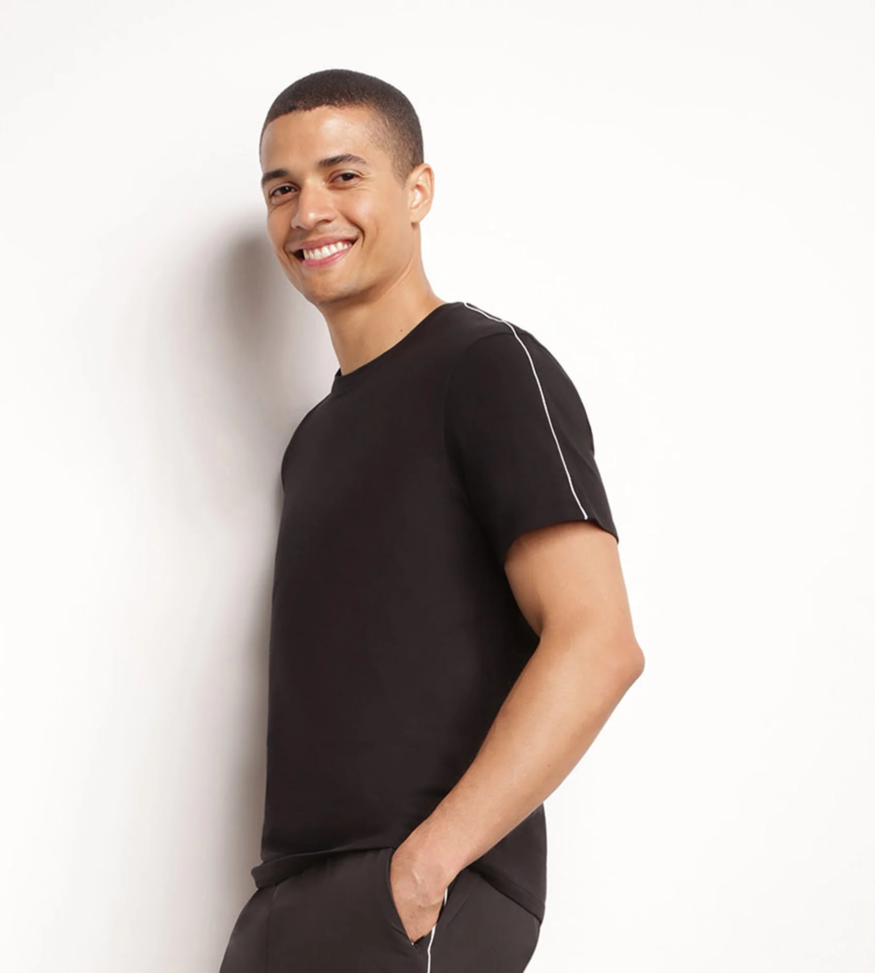 T-shirt de sport homme thermorégulateur en jersey Noir Dim Move