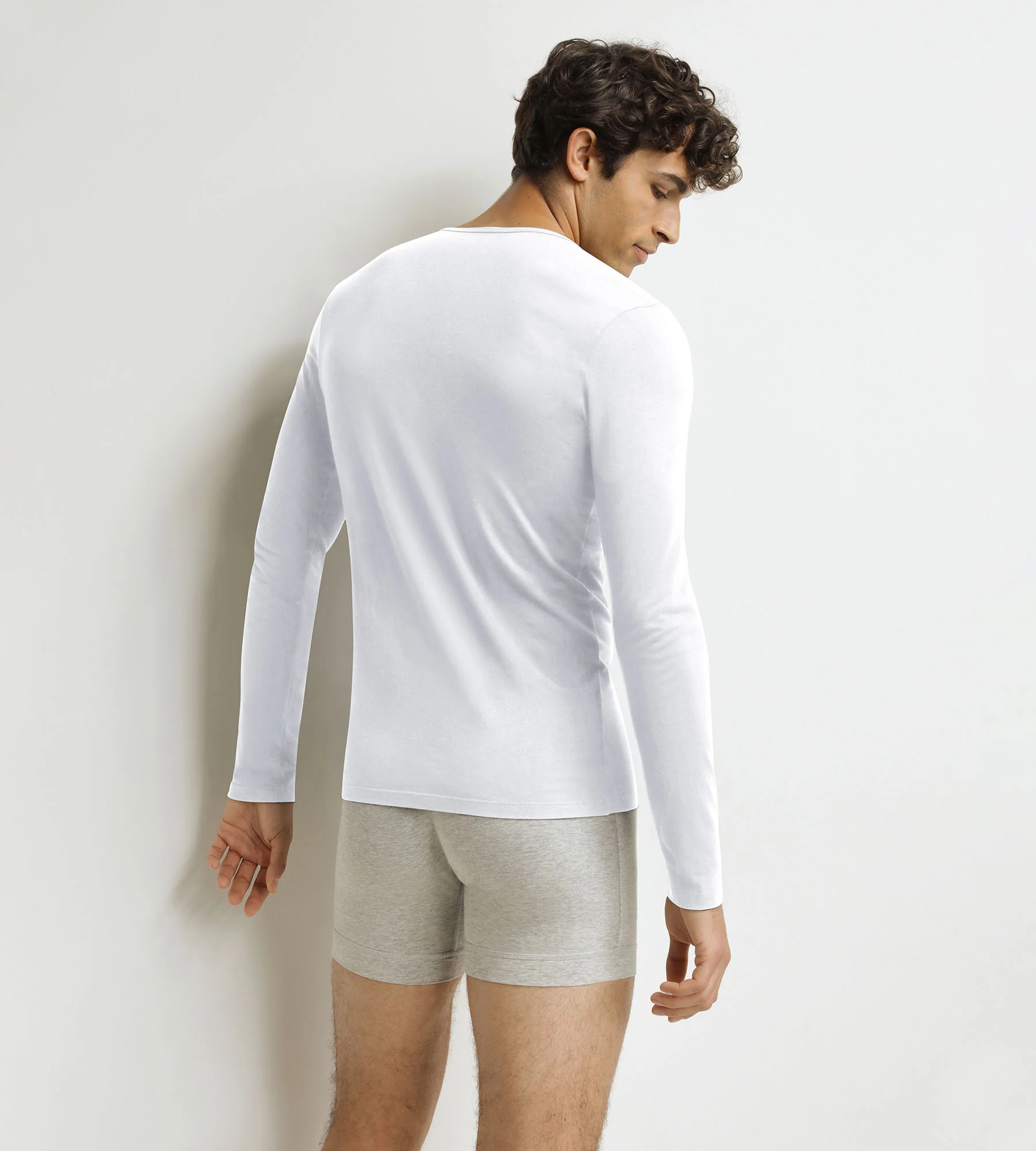 T-shirt homme à manches longues Blanc Dim Thermal - Image 2