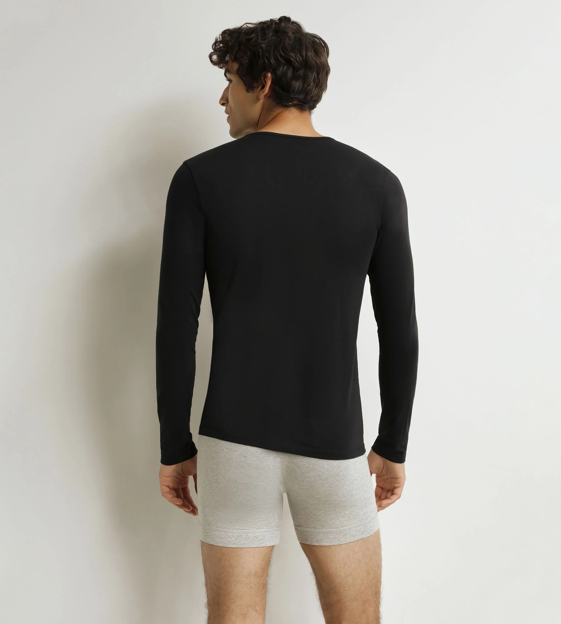 T-shirt homme à manches longues Noir Dim Thermal - Image 2