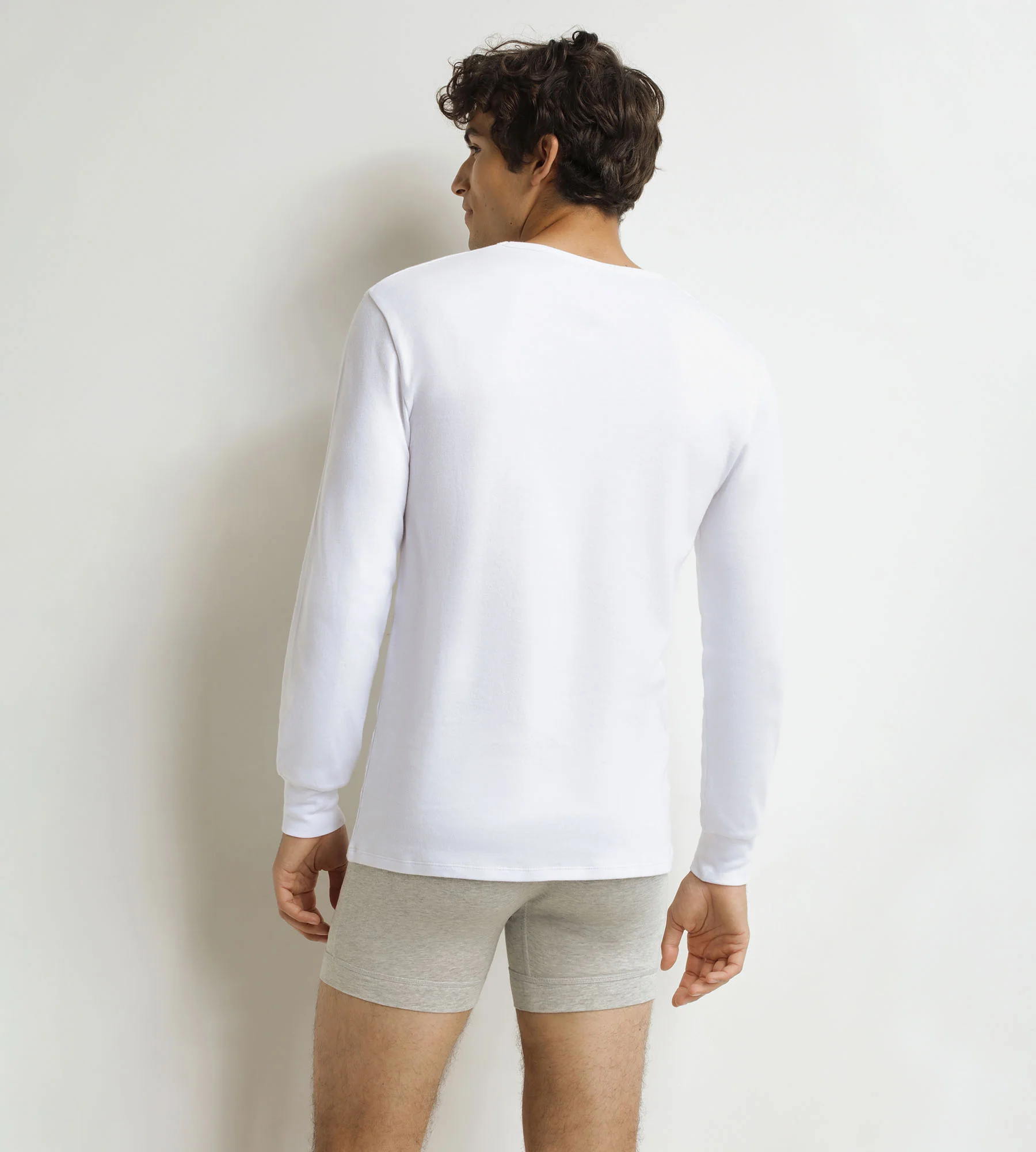 T-shirt homme en coton blanc Dim Thermal - Image 2
