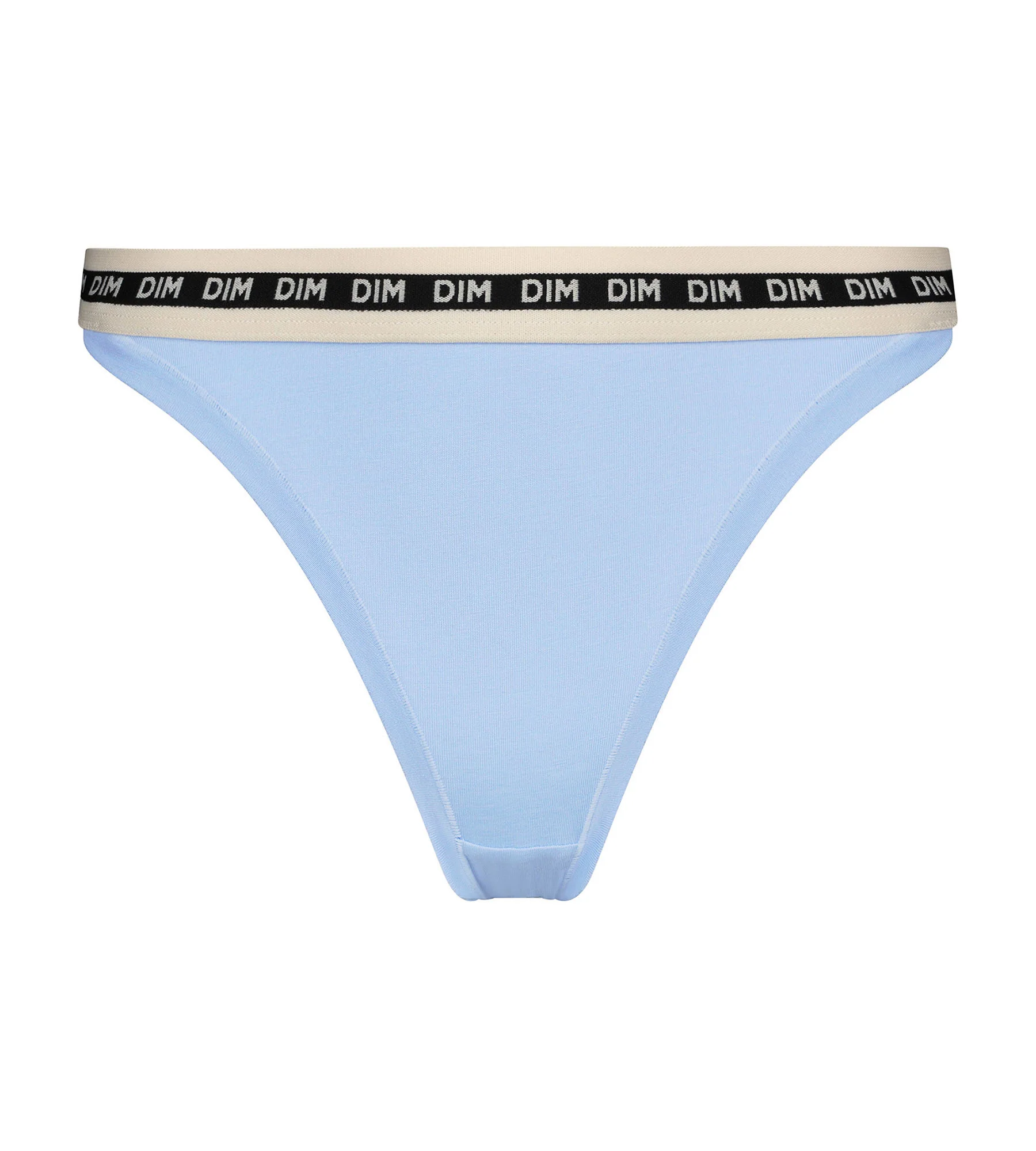 Tanga femme coton modal Bleu à ceinture contrastée Dim Icons Essentiel - Image 5