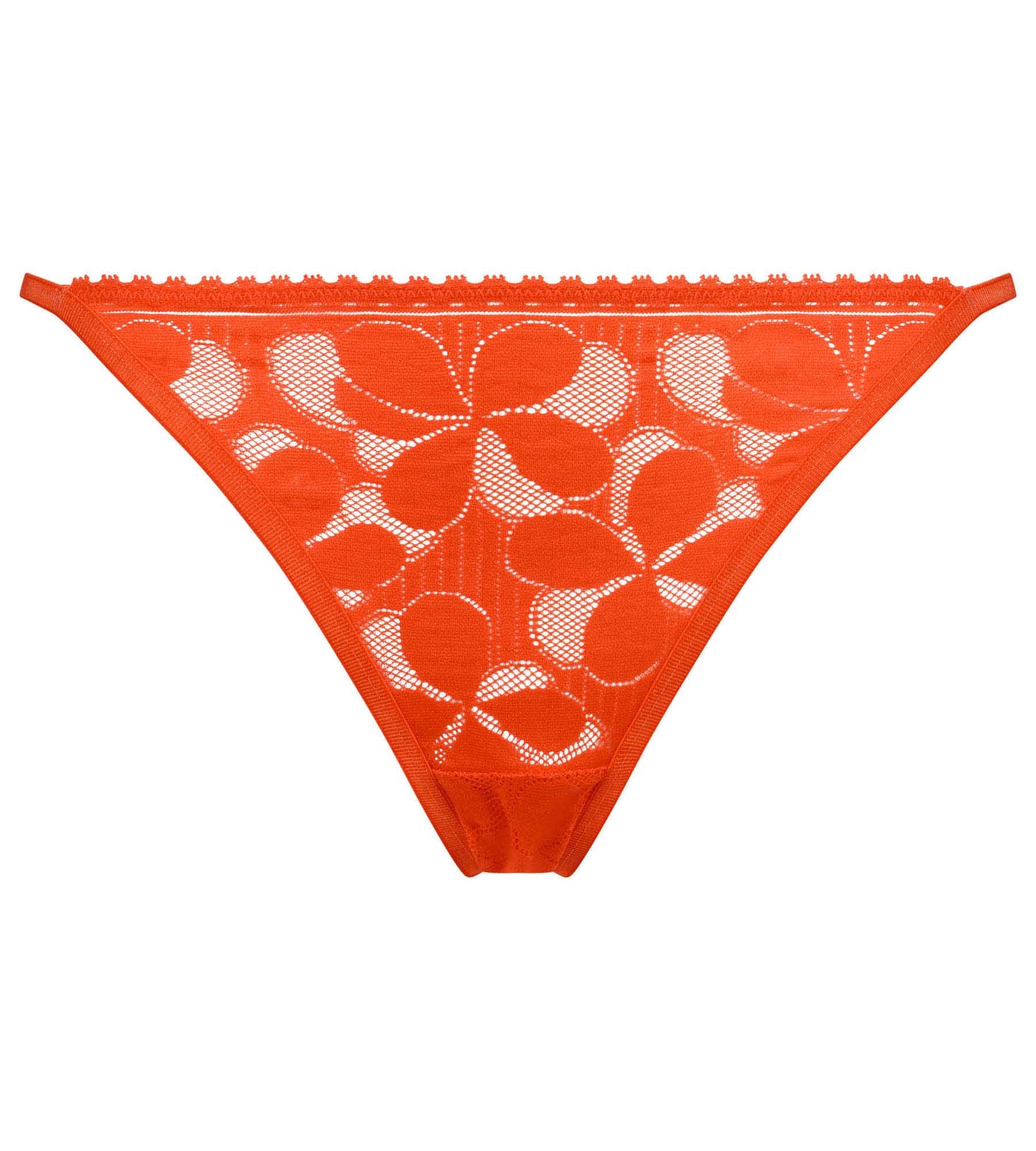 Tanga femme Orange Art Flowers - Image 5