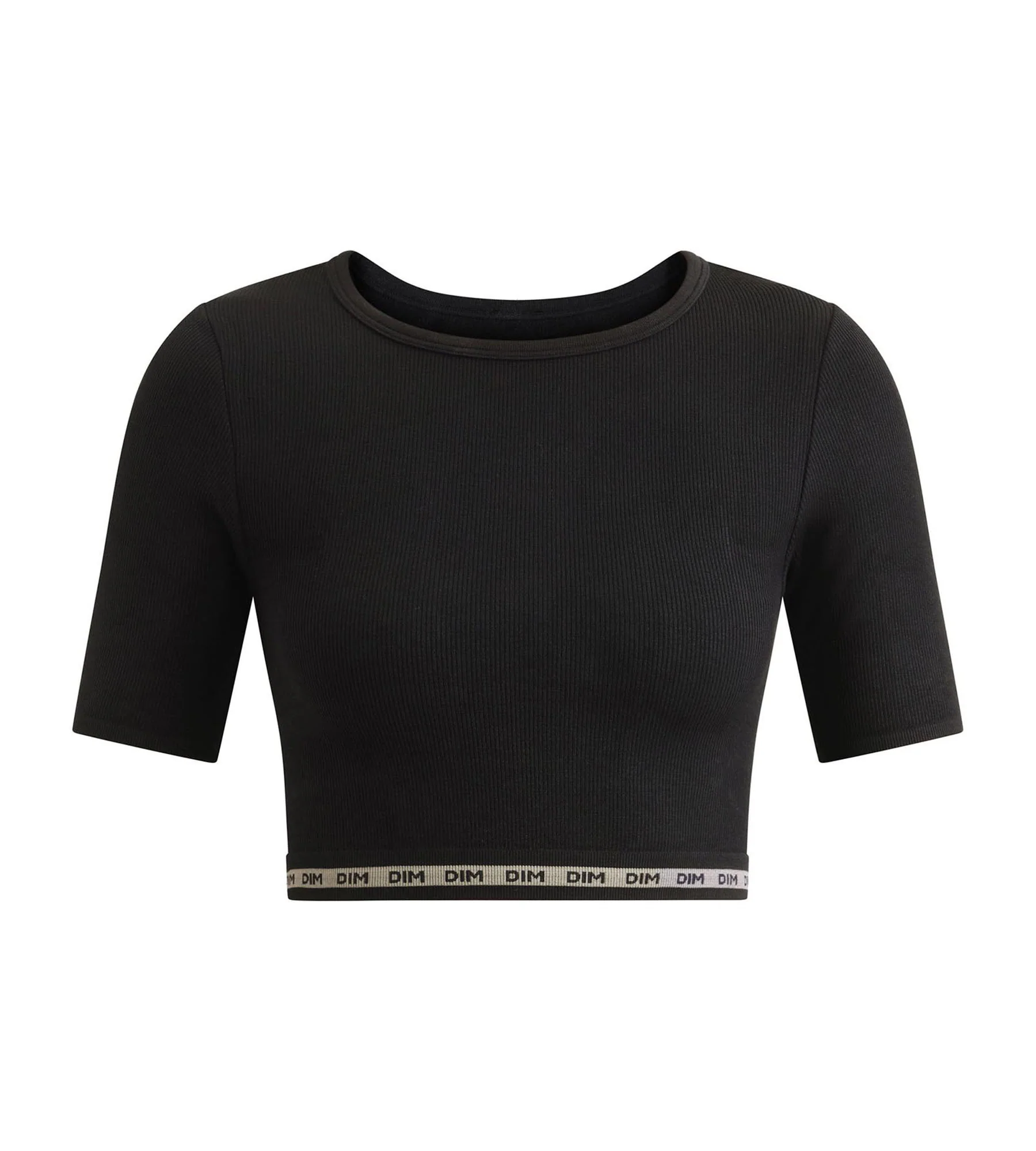 Top femme sans couture en microfibre côtelée Noir Dim Icons Seamless - Image 5